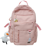 Kawaii 2021 Girl Backpack Waterproof Nylon Book School Bag Laptop Women Cute Backpack Student College Female Bags Ladies Fashion