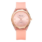 Simple Transparent plastic White Watches Women Fashion Casual Silicone strap Ladies Wristwatches Rome Dial Female Quartz Clock