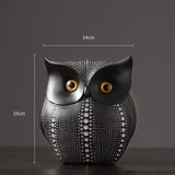 Owl Resin Statue Home Decor Nordic Style Figurines For Interior Creative Model Living Room Crafts Home Decoration Accessories