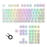 108pcs/set PBT OEM Transparent Pudding Keycap Set with Puller Compatible with Cherry MX Mechanical Keyboard