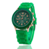 2022 Hot Sales Geneva Brand Silicone Women Watch Ladies Fashion Dress Quartz Wristwatch Female Watch montre montre femme watches