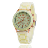 2022 Hot Sales Geneva Brand Silicone Women Watch Ladies Fashion Dress Quartz Wristwatch Female Watch montre montre femme watches