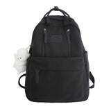 Fashion Women Backpack High School Student Bag Large Capacity For Teenage Girls Boy Travel Waterproof Black Mochilas