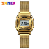 SKMEI Fashion Sport Watch Women Top brands Luxury 3Bar Waterproof Ladies Watches Small Dial Digital Watch Relogio Feminino 1252