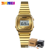 SKMEI Fashion Sport Watch Women Top brands Luxury 3Bar Waterproof Ladies Watches Small Dial Digital Watch Relogio Feminino 1252