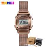 SKMEI Fashion Sport Watch Women Top brands Luxury 3Bar Waterproof Ladies Watches Small Dial Digital Watch Relogio Feminino 1252