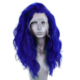 Xpoko Long Lace Wigs for Women Hair Synthetic Lace Front Wig Natural Wave Wigs Side Part Cosplay Wig High Temperature Fiber