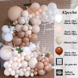 Xpoko New Pink Latex Balloons Garland Arch Kit  Chrome Rose Gold Globos Background Wedding Birthday Party Decorations Kids Baby Shower