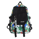 Cool Men's Backpack Letter School Backpacks Nylon Trend Printing School Bags For Teenager Boys Large Waterproof Travel Bags 2022