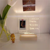 Xpoko home decor room decor bedroom decor office decor Acrylic Message Board Lamp