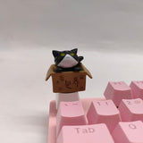 Keys For Mechanical Keyboard Keycaps Artisan Anime Pink Kawaii Keycap Accessories PBT Axis Cherry MX Custom Diy Cute Cat Key Cap