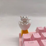 Keys For Mechanical Keyboard Keycaps Artisan Anime Pink Kawaii Keycap Accessories PBT Axis Cherry MX Custom Diy Cute Cat Key Cap