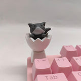 Keys For Mechanical Keyboard Keycaps Artisan Anime Pink Kawaii Keycap Accessories PBT Axis Cherry MX Custom Diy Cute Cat Key Cap