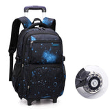 Back to school Teens School Backpack Removable Children School Bags With 2 Wheels Kid Boys Girls Trolley Schoolbag Luggage Wheeled Book Bag