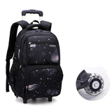 Back to school Teens School Backpack Removable Children School Bags With 2 Wheels Kid Boys Girls Trolley Schoolbag Luggage Wheeled Book Bag