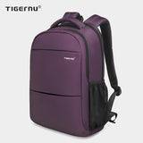 Men Women Nylon Waterproof 15.6" Laptop Backpack Female Travel Backpacks Purple Casual School Backpack Mochilas For Men