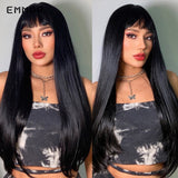 Xpoko Blonde Straight Wig With Bangs Lolita Bobo Hair Wigs Cosplay Natural Heat Resistant Synthetic Wigs for Women Daily Wigs