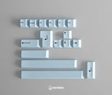 GeekArk BOW BPT Plain White Accents Colorful Keycaps Sublimation Cherry Profile Keycaps