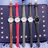Vintage Leather Strap Band Women Small Watches Designer Pointer Simple Number Dial Ladies Quartz  Analog Clock Wristwatches