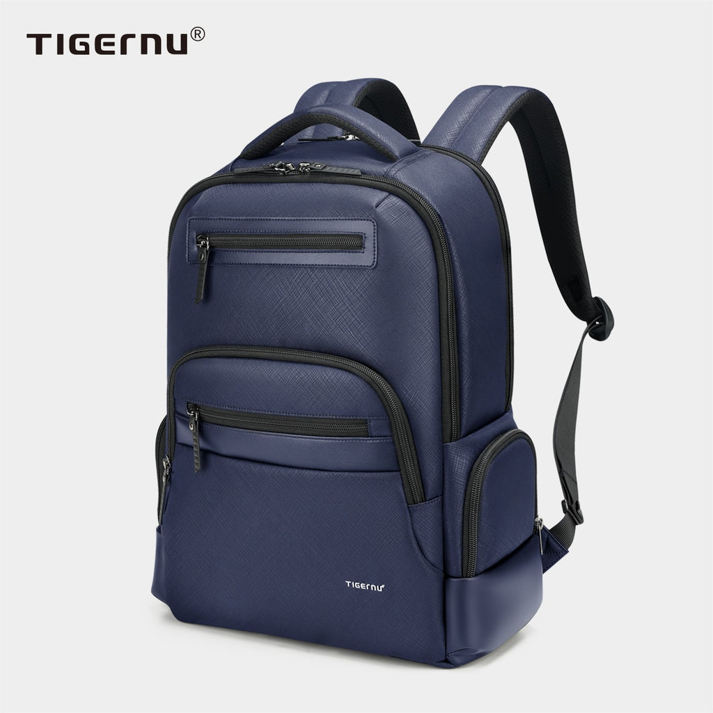 Multifunctional Men 15.6" Laptop Travel Backpack Suspended Design Zipper Concise College School Backpacks Connect Series