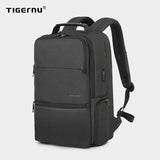 New Man Backpack Waterproof Anti Theif Bagpack USB Recharging Multi-layer Space Male Bag RFID Lining Travel Backpack