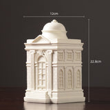 Home Decor Castle Statue Sculpture Resin Figurines For Interior Home Decor Living Room Office Desk Room Home Decoration