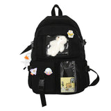 Women Backpack Students School Bag Teenage Girl Bookbag Female Multi-Pocket Knapsack Laptop Mochila Large