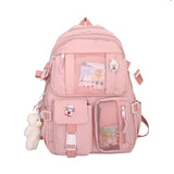 Xpoko Back to school 2023 Purple Backpack Women Waterproof Candy Colors School Backpacks Fancy High School Bags for Teenage Girl Cute Travel Rucksack