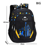 Kids School Bags For Boys Backpack Waterproof Nylon Bookbags Large Capacity Children Schoolbag 6- 12 Years