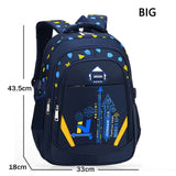 Kids School Bags For Boys Backpack Waterproof Nylon Bookbags Large Capacity Children Schoolbag 6- 12 Years