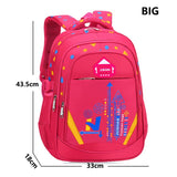 Kids School Bags For Boys Backpack Waterproof Nylon Bookbags Large Capacity Children Schoolbag 6- 12 Years