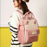 Waterproof Nylon Women Backpack School Bags for Teenage Girls Pink Big Capacity Bookbags Preppy Style Bag School Female 2020 New
