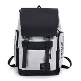 Nylon Backpack Men Large Capacity High College Students School Bags for Teenager Cool Bagpack Patchwork