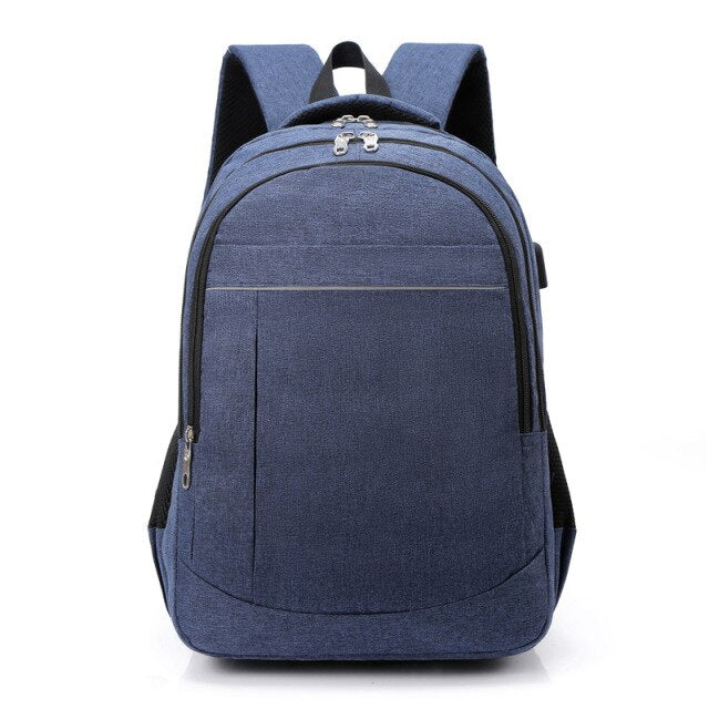 Large Capacity Oxford Men Backpack Laptop 15.6 Inch USB Charging College Style Male Backpacks School Bag for Boys Teen
