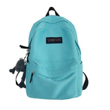 Xpoko back to school New Women Backpack Simple Design Kawaii Pendant Laptop Bagpack Female Shoulders Bag Girls Teenager School Bag Mochilas