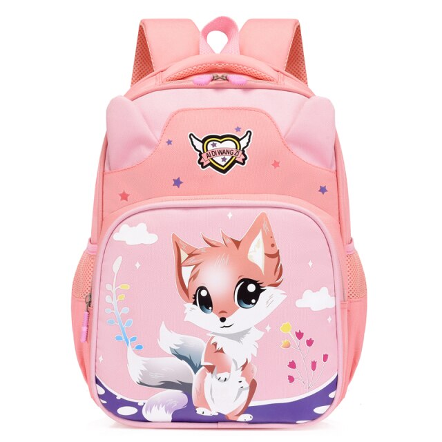Cute Girls Schoolbag Unisex Cartoon nursery school Cat Backpack Female Contrast Color Boy Small Bagpack Mochila Bolsa Mujer
