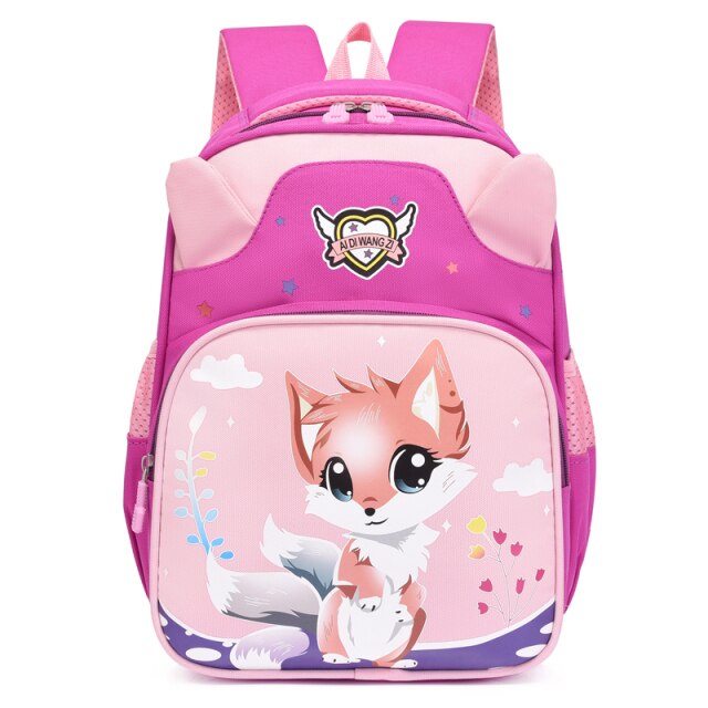 Cute Girls Schoolbag Unisex Cartoon nursery school Cat Backpack Female Contrast Color Boy Small Bagpack Mochila Bolsa Mujer