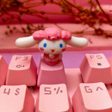 Anime Kawaii Keycaps For Mechanical Keyboard Caps Cherry Mx PBT Single Personalized Cartoon Custom Keycap Game Pink Diy Key Cap