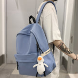 Blue Girl Cute Boy Backpack Women Male Nylon School Bag Lady Waterproof Book Cool Backpack Female Kawaii Men Bag Student Fashion