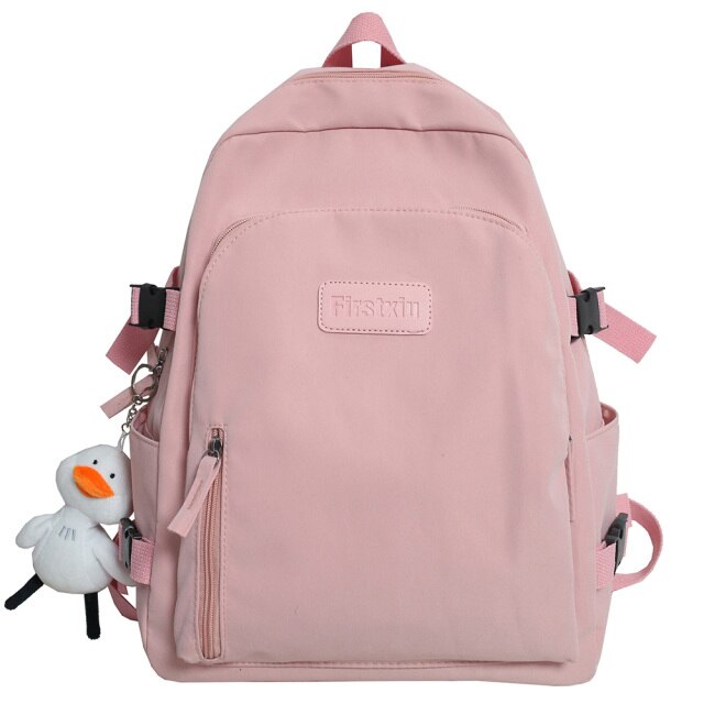 Women College Student Travel Backpack Cute Girl Fashion School Bag Waterproof Nylon Ladies Backpack Kawaii Female Laptop Bag New