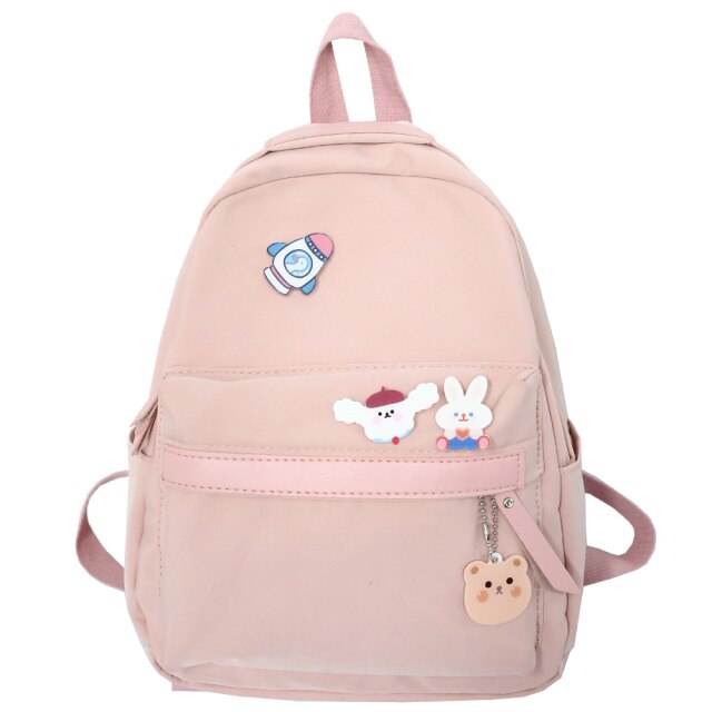 Female Small Kawaii Backpack Waterproof Women Cute Bags Fashion Student Ladies Backpack Mini Teenager Girl Nylon School Bag Book