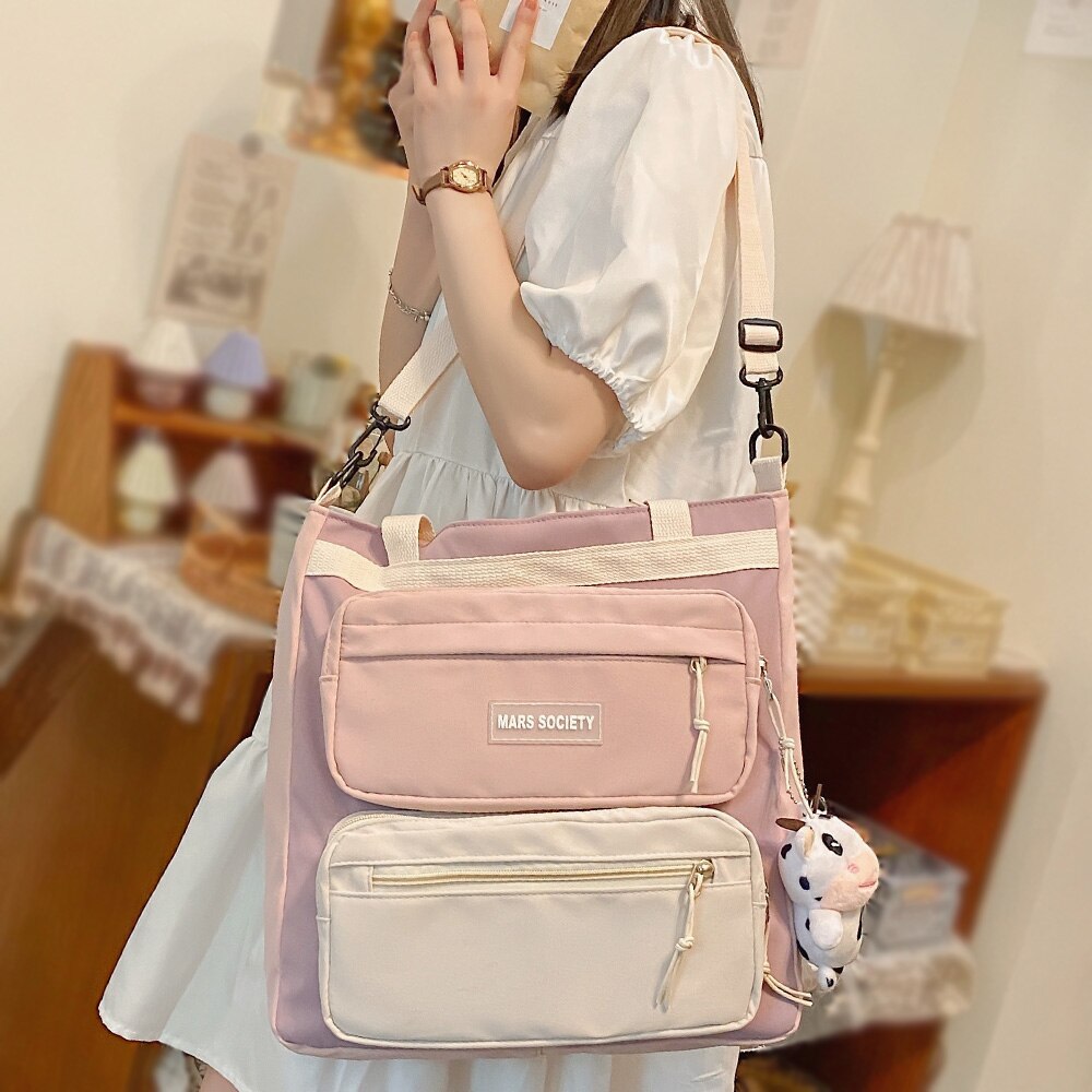 Ladies Kawaii Crossbody Bag Cute Female Sweet Waterproof Harajuku Handbag Fashion Girl Shopper Tote Women New Shoulder Bags 2021