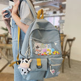 Clear waterproof Cute Backpack Jelly Female Fashion Bag New Girl Transparent Colorful Kawaii Backpack Women Student College Bags