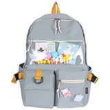 Clear waterproof Cute Backpack Jelly Female Fashion Bag New Girl Transparent Colorful Kawaii Backpack Women Student College Bags