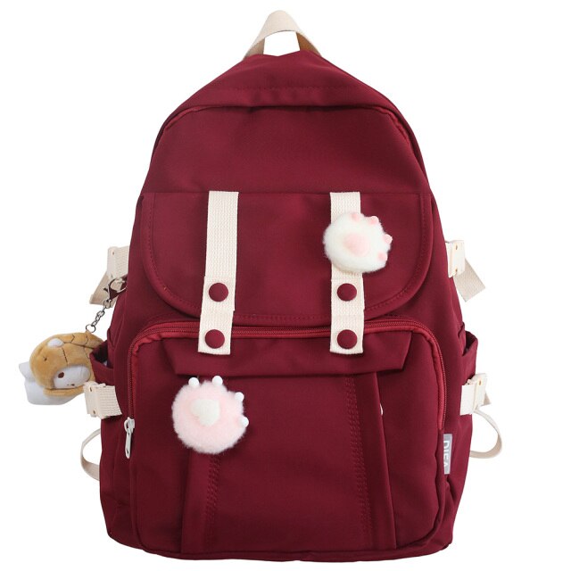 Female Kawaii Laptop Bags New Waterproof Women College Student Travel Backpack Cute Girl Fashion School Bag Nylon Lady Backpacks