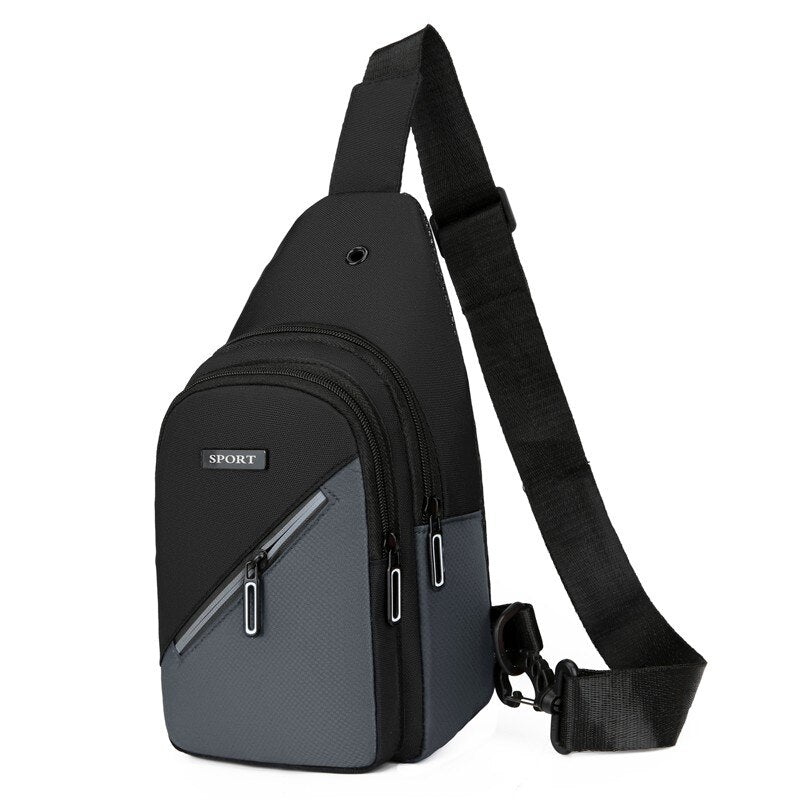 Fashion Men's Shoulder Bag Daily Chest Bag Travel Crossbody Bag Anti-theft Waist Packs Waterproof Sling Bag Messenger Bag