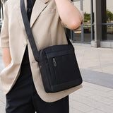 Fashion Men's Bag Solid Color Nylon Crossbody Bags Waterproof Anti-theft Messenger Bags Summer Trendy Shoulder Bags 2022