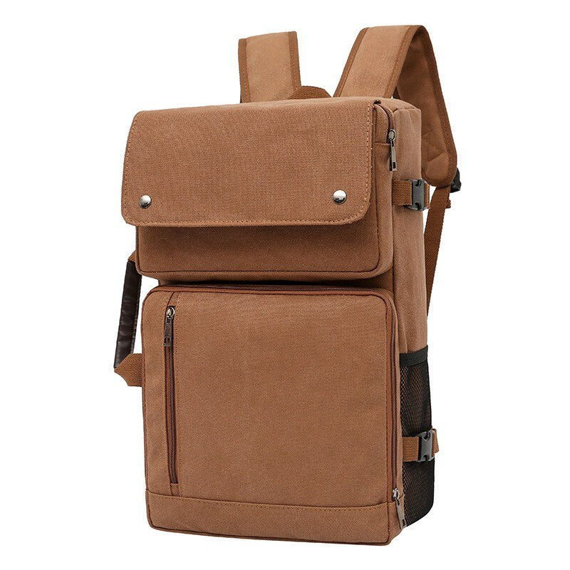 Fashion Men's Backpack Trend Oxford Cloth Solid Color School For Boys Large Capacity Waterproof Backpack With Many Pockets 2022