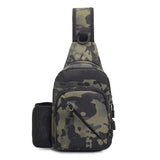 Nylon Camouflage Chest Bags For Men Tactical Crossbody Bag Man Waist Bag Large Capacity Male Travel Pack For Radio Walkie Talkie