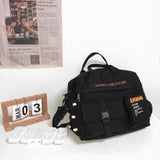 Fashion Men Bag Nylon Solid Color Messenger Bags Large Backpacks With Many Pockets Shoulder Bags Waterproof Travel Bags 2022